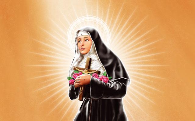 ilustração de Santa Rita de Cássia