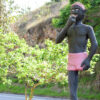 Estátua do Saci Pererê, personagem do folclore brasileiro.