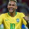 Neymar após o jogo contra a Sérvia na Copa do Mundo de 2018.