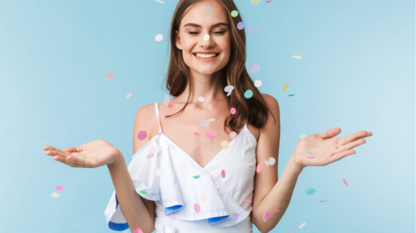 mulher feliz