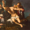 O martírio da pintura de São Sebastião na igreja Chiesa di Santa Maria della Pomposa por Bernardino Cervi de 17. Cent.