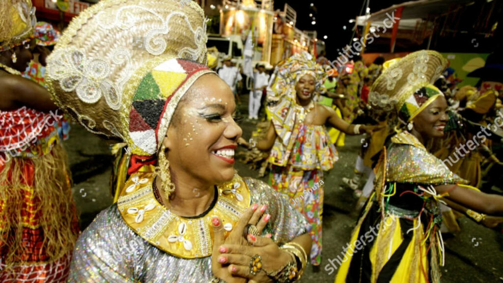 mulher em festa de oxum