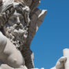 Estátua do deus grego Zeus em Roma, Itália.