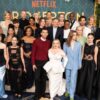 Elenco de Bridgerton em premiere da terceira temporada