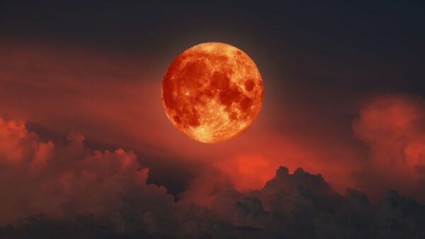 imagem da lua vermelha