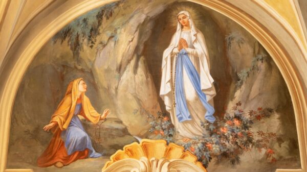 imagem de nossa senhora de lourdes