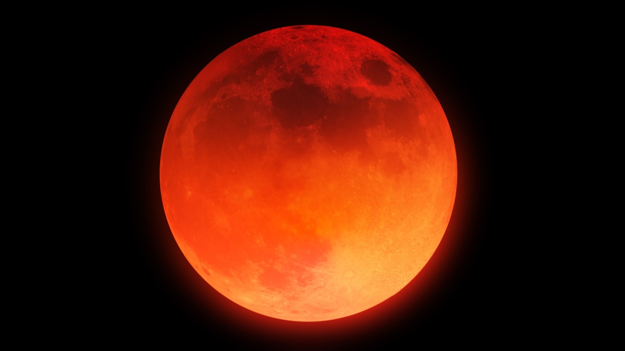 Eclipse lunar total em virgem