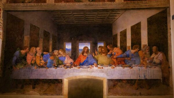 imagem do quadro da última ceia de Jesus Cristo e seus apóstolos