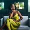 fotografia da atriz Bella Campos durante as divulgações da novela Vale Tudo